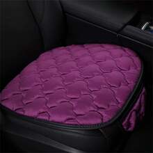 1入組短毛絨汽車坐墊,加厚保暖,適用於前排或後排座椅