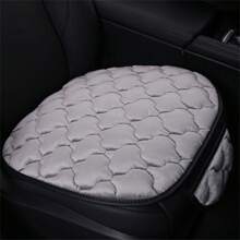 1入組短毛絨汽車坐墊,加厚保暖,適用於前排或後排座椅