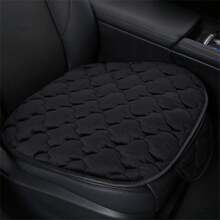 1入組短毛絨汽車坐墊,加厚保暖,適用於前排或後排座椅