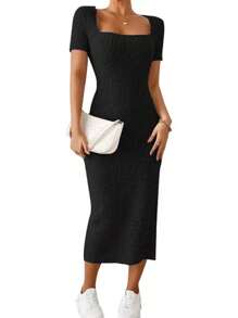 Vestidos Largos Casuales Elegantes De Fiesta Para Mujer Moda - Negro - Ver 1
