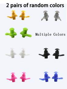 2pairs Earplugs Sound Insulation Ear Earplugs Sleeping Swimming Travel Noise Reduction Waterproof Earplugs Silicone Soft Comfortable Earplugstravel Rest Supplies Travel Items Sleep Help Vacation Accessories Holiday Comfortable Sleepers For Travel Camping Office Accessories Travel Plane