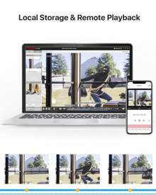 ZOSI H.265+ 16-Channel 1080P Hybrid 4-In-1 DVR Security Video Recorder For 720P/1080P HD-TVI, CVI, AHD, And CVBS Analog Security Camera System, Remote Access, 2TB HDD - Black - View 9