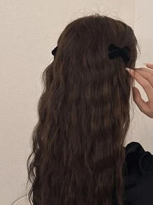 1st fluwelen strik haarspeld, herfst en winter, haaraccessoire voor meisjes schattige Valentijnsdag