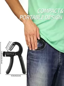 1 dụng cụ tăng cường sức mạnh tay cầm có thể điều chỉnh lực cản, tập luyện sức mạnh cơ cẳng tay, dụng cụ hỗ trợ cầm nắm. - Nhiều màu - Xem 4