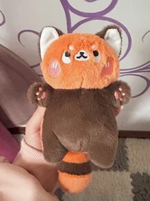 1 件 12 公分橙色浣熊毛絨吊墜,可愛浣熊背包裝飾娃娃玩具,送給女朋友或最好朋友的禮物 - 橘色 - 查看 4