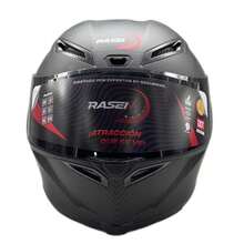 CASCO PARA MOTOCICLISTA MARCA RASEN, CERTIFICACIÓN DOT TALLAS M, L, XL, XXL - Negro - Ver 4