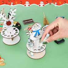 獨特的童裝木質鈔票夾,理想的新年禮物,家居裝飾裝飾品 - 紅色 - 查看 4