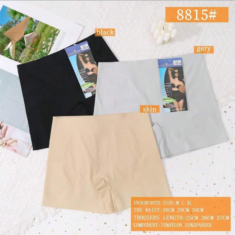 Calzone tipo short licra para Mujer, Calzoncillo Reductor de Cintura, Vientre Plano, y Moldeador de Glúteos. - Beis - Ver 1