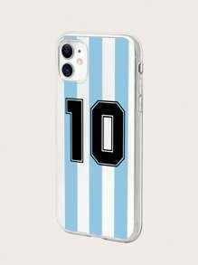 Jersey Men Father's Day 1pc Colored Basketball & Letter Print Phone Case Compatible With IPhone/Samsung Compatible With IPhone 11,IPhone 13,Galaxy S23 Ultra