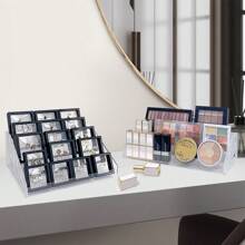 4層壓克力指甲油整理盒,透明指甲油展示架,化妝品,香水和太陽眼鏡桌面支架,精油收納架(4層) - 無色 - 查看 4