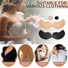 1 Paquete Sujetador Adhesivo Push Up sin espalda y sin tirantes, Sujetador Levantador Adhesivo Invisible
