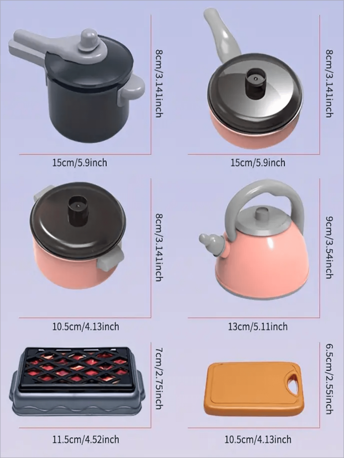 Delightful Pretend Kitchen Playset Cookware, Dishware, Cuttable Play