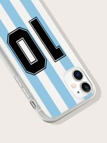 Jersey Men Father's Day 1pc Colored Basketball & Letter Print Phone Case Compatible With IPhone/Samsung Compatible With IPhone 11,IPhone 13,Galaxy S23 Ultra