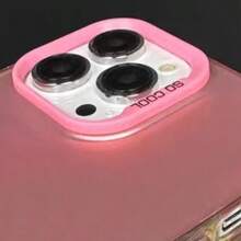 1pc Pink Astronaut Label Anti-shock Phone Case Compatible With Iphone 7/8/11/12/13/14/15/x/xr/xs/plus/pro/pro Max/se2 - pink[0] - View 2