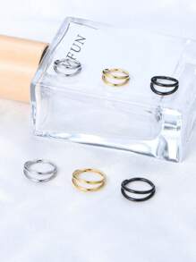 CIZME Piercing de nariz de argola de aço inoxidável 16G-20G, piercing de cartilagem, argola de nariz, joia para mulheres e homens, argolas de nariz prateadas, douradas e pretas de 6 mm, 8 mm e 10 mm, argola de segmento articulada Y2K, piercing de argola de septo, argola de cartilagem, argola de aço inoxidável para hélix tragus, lábio, septo, brinco de argola