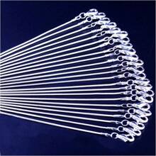 3-12入組新款時尚珠寶蛇鏈項鏈,情侶項鍊,新年禮物裝飾品,電鍍銅材料,約1.2mm寬50cm長,銀色,適用於珠寶製作和節慶,適合初學者和成年人 - 灰色 - 查看 4