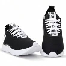 Men Sneakers - 黑與白 - 查看 1