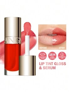 LANGMANNI 保濕保濕唇彩油，持久潤唇膏修復唇紋防止乾裂 Y2K 液體唇膏 - 10 Ruddy Pink - 查看 2