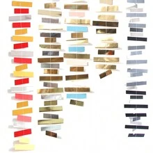 Banner De Papel De Flores Verticales Rectangulares, Para Decoración De Ventana De La Tienda De Bodas O Ambiente De Escenario, Color Oro O Plateado - Dorado - Ver 3