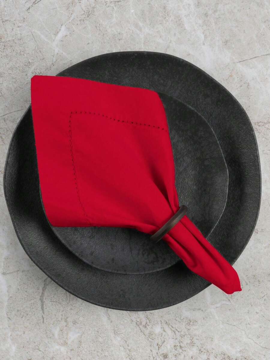 Kitchen Table Napkins - 紅色 - 查看 1