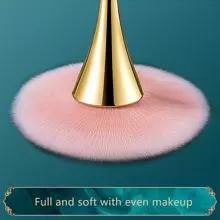 金色小腰散粉刷，粉底刷，遮瑕刷，腮红刷，修容刷，腮红刷，古铜粉刷，散粉刷，粉底刷，腮红刷，赠品 - 金色 - 查看 2