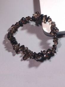 Pulsera Elástica De Piedras Preciosas De Cristal Hecha A Mano, Que Incluye 7 Cuentas De Chakra, Excelente Regalo Para El Día De San Valentín Y Navidad