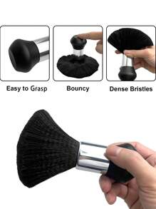 2pcs Professional Salon Haircut Poncho With Neck Dust Brush Salon Dress Haircut Poncho Cloth Poncho Apron For * Modeling Cutting Colored Modeling - Black - View 5