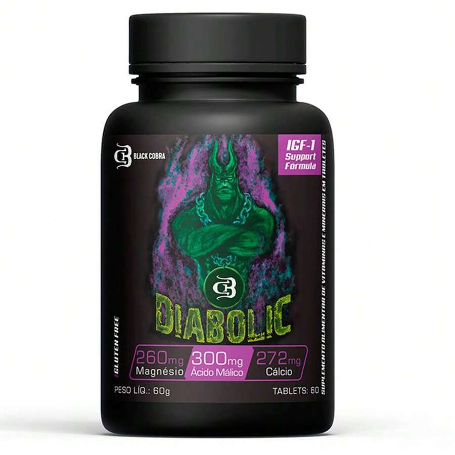 Diabolic GH IGF-1 Support Formula 60 Tabs Black Cobra - Natural - Visão 1