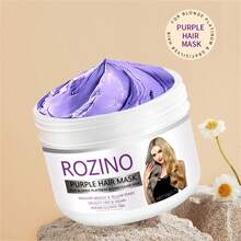 Rozino 1瓶50克紫色護髮霜: 深層滋養、防毛躁、修復熱&染劑損傷、平滑秀髮、去除黃色肌色、減少黃銅色調和修復乾&受損髮質-無殘酷、純素配方,適用於所有髮質和質地 - 紫色 - 查看 2