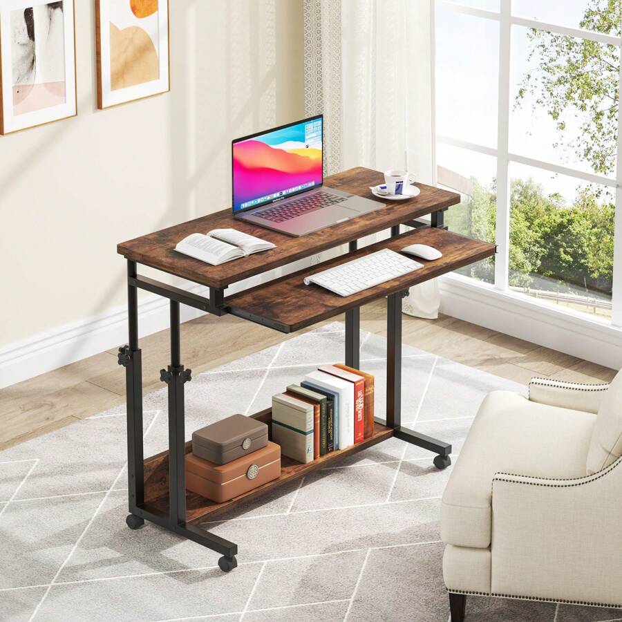 Tribesigns Portable Desk for Sofa and Bed, Height Adjustable Laptop