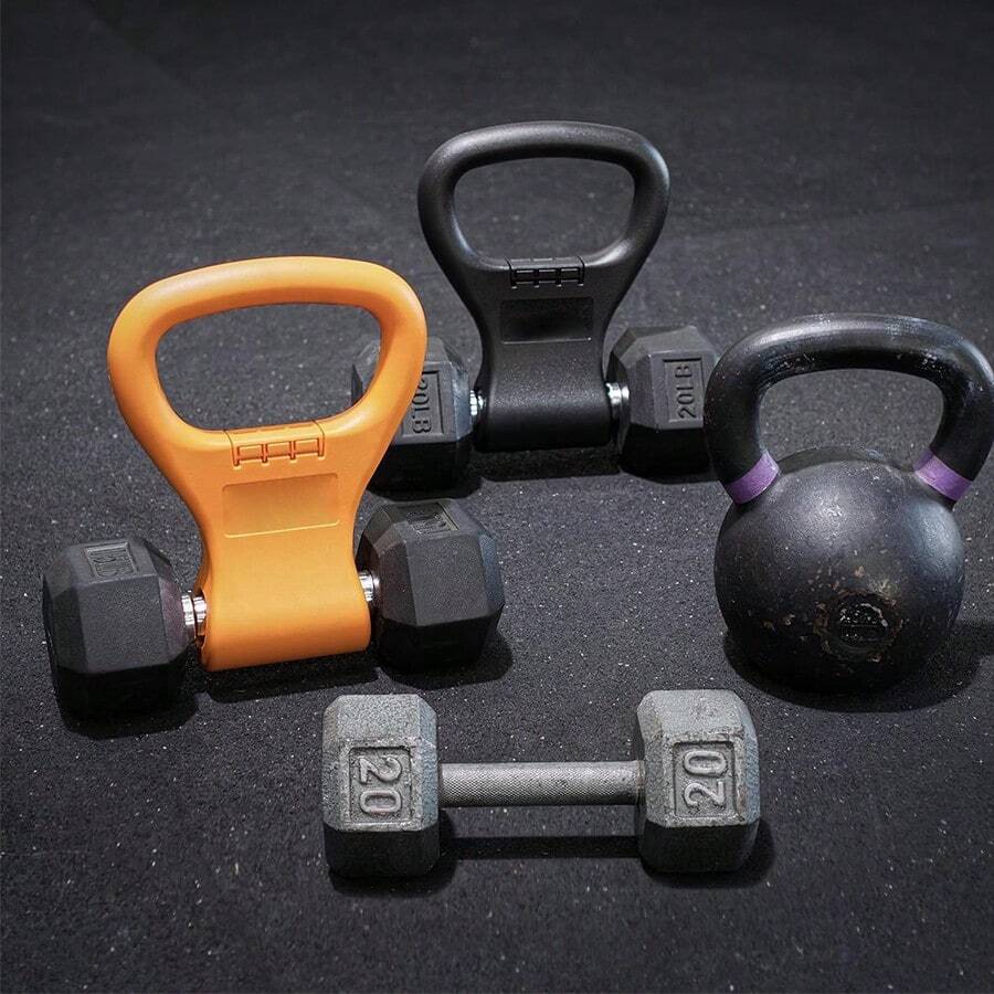 1pc Portable Dumbbell Adapter Handle Abs Dumbbell Clamp, Suitable For Home Gym - Orange - View 1