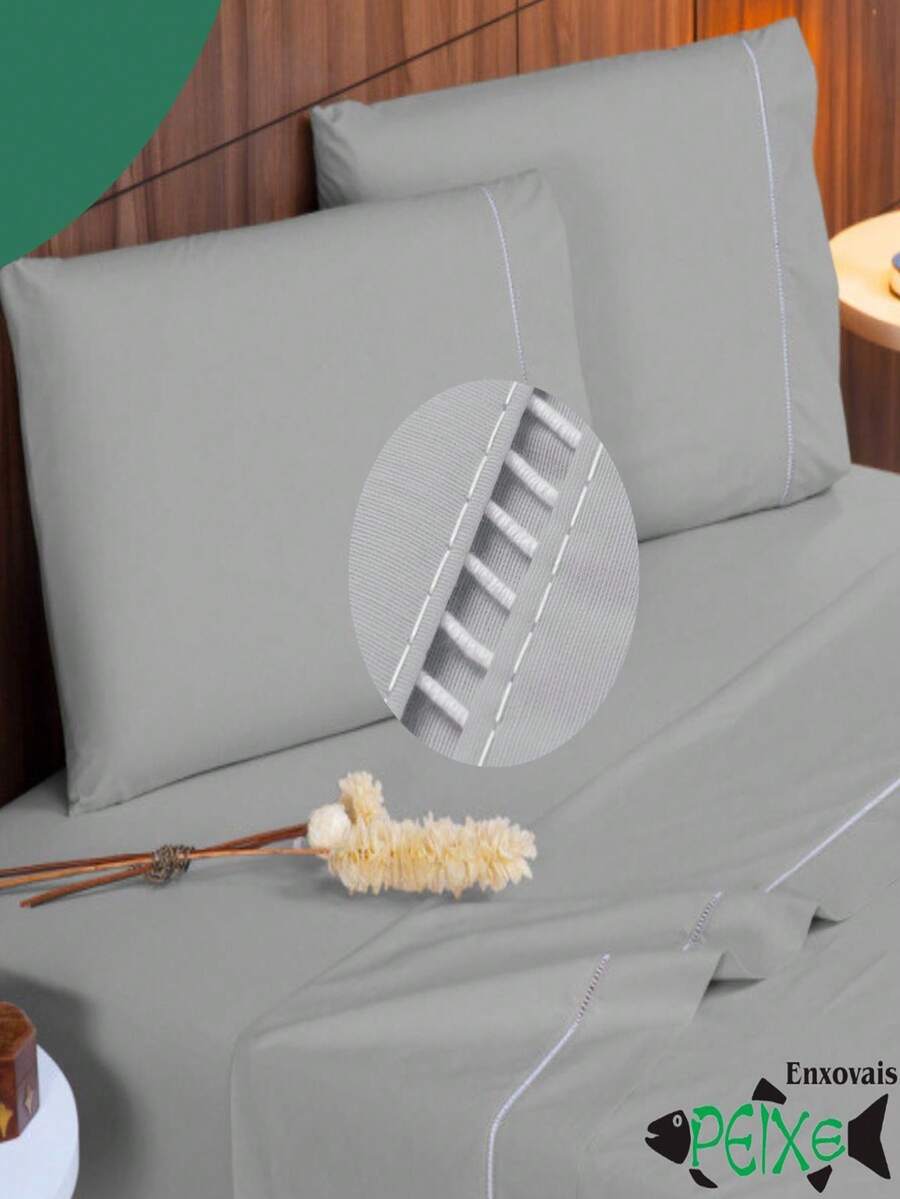 Sheet Sets with Pillowcases - 灰色 - 查看 1