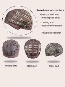 24-26inch Ombre Grey Wig Long Curly Wavy Wig Middle Part Synthetic Heat Resistant Wigs For Women Girl Daily Party - Multicolor - View 8