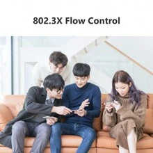 IMOU 8-Port Gigabit Switch SG108C Router with 10/100/1000Mbps Auto-Negotiation Auto MDI/MDIX 802.3X Flow Control - Black - View 4