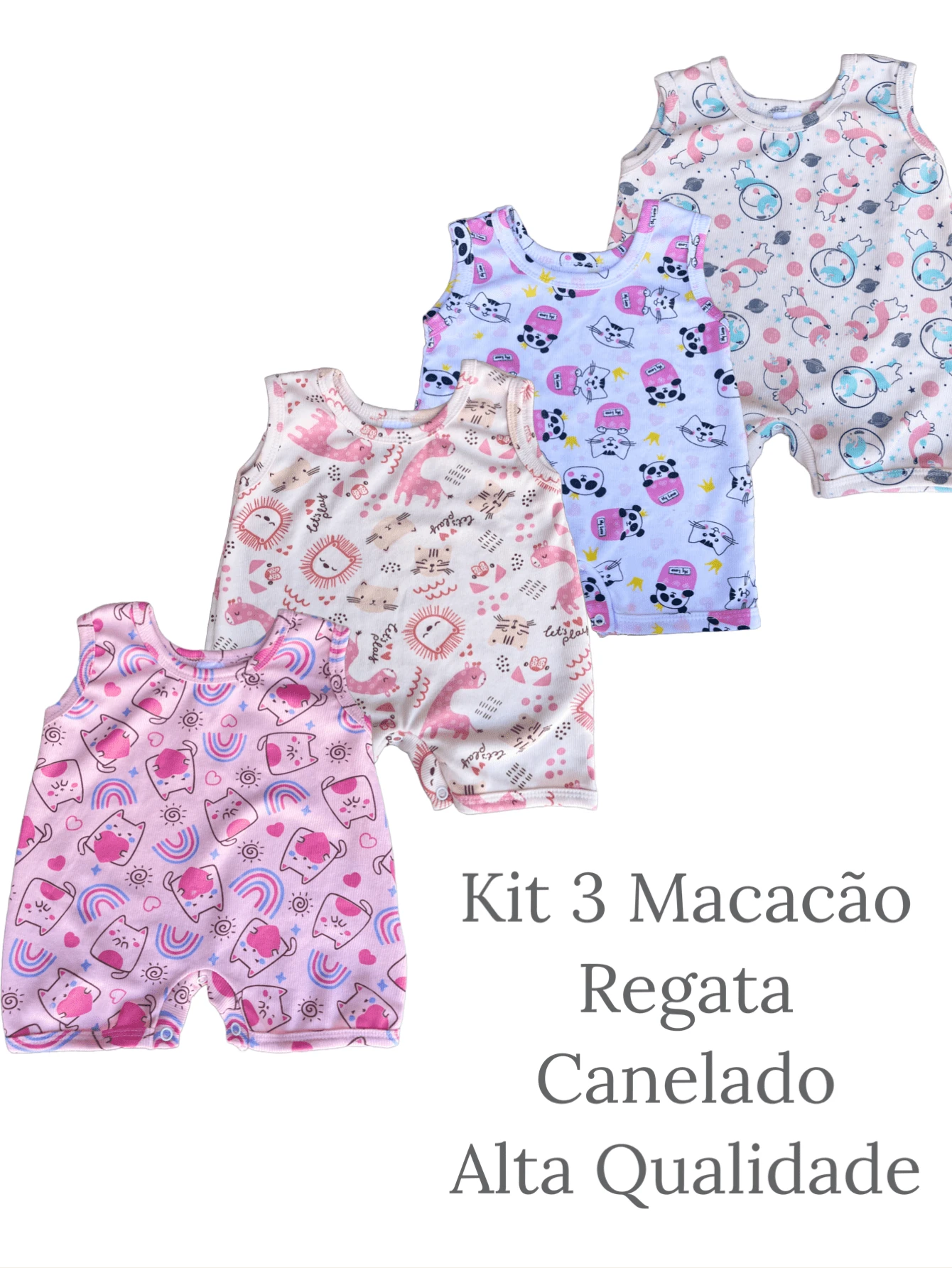 嬰兒女孩連身衣 - 粉色 - 查看 1