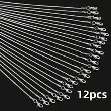 3-12入組新款時尚珠寶蛇鏈項鏈,情侶項鍊,新年禮物裝飾品,電鍍銅材料,約1.2mm寬50cm長,銀色,適用於珠寶製作和節慶,適合初學者和成年人 - 灰色 - 查看 12