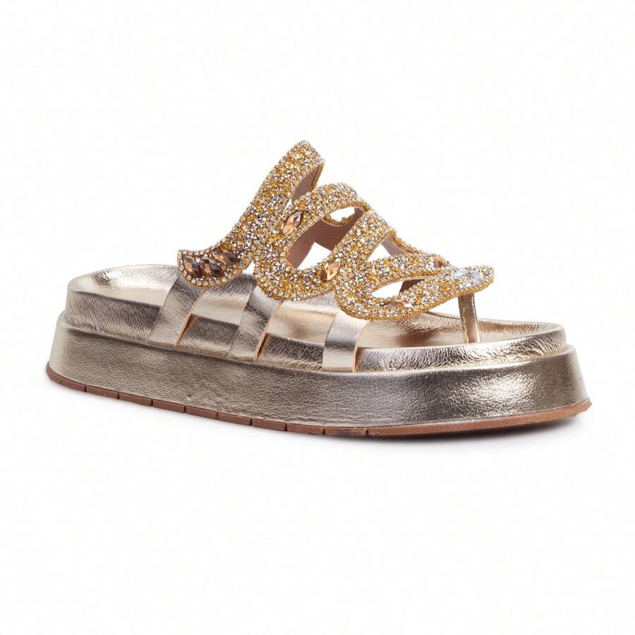 Women Wedges & Flatform - Vàng - Xem 1