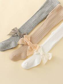 3pcs Trẻ em Bowknot Ren Quần tất Cho mùa xuân Và Mùa thu - Nhiều màu - Xem 2