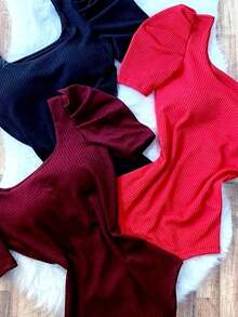 Women Bodysuits - Màu Xám nhạt - Xem 2
