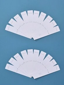 5/100入組可愛的牛皮紙珠寶展示卡,可用於包裝和展示手鐲、項鍊等 - 卡片D - 查看 14