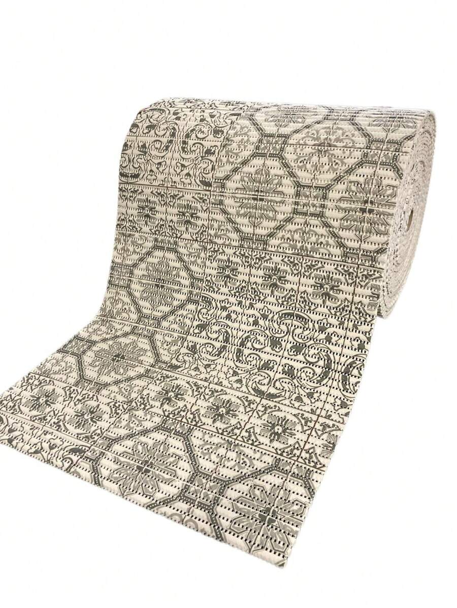 Bath Mats - gray flower - View 1