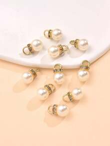 20 件裝優雅時尚喇叭、珍珠和水鑽裝飾髮夾和吊墜 Diy 女式頭飾配件