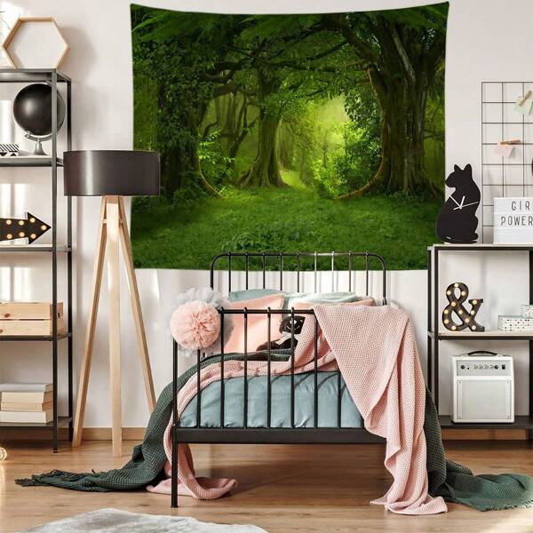 1 Stück Wald Druck Wandteppich, Modern Minimalistischer Wandteppich Aus ...