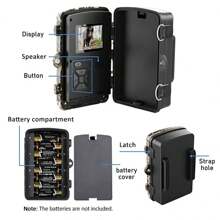 16mp 1080p Outdoor Wildlife Hunting Trail Camera With Infrared Night Vision And Motion Detection Waterproof