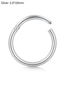 CIZME 1 件/套防过敏铰链鼻环 20G 18G 16G 14G 不锈钢鼻中隔珠宝铰链节环身体穿孔鼻环唇环鼻轮软骨耳环 - 卡扣 - 查看 43