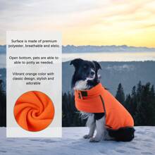 Extra Warm Dog Sweater for Cold Weather, Fleece Dog Coat, Dog Jacket with Turtle Neck, Soft Dog Vest, Snow Coat for Dogs, Dog Pullover, Dog Winter Clothes for Small Medium Dogs, Orange - trái cam - Xem 6