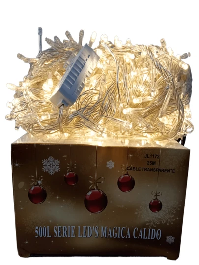 Series Navideñas 500 Luces Led  Mágicas 25 Metros De Largo, diversos colores DECORACION, Navidad