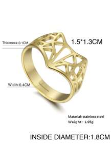 1 件不銹鋼動物形狀戒指(獅子、恐龍、蛇、狐狸、貓)女式可愛有趣的流行配件禮物 - 動物 - 查看 13