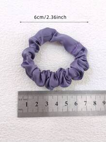 10 pezzi/confezione Elastici per capelli in tessuto per donna, adatti per uso quotidiano casual, fermagli per capelli Dopamina, elastici per coda di cavallo, accessori per capelli per la casa, fasce elastiche per capelli - Multicolore - Visualizzare 5