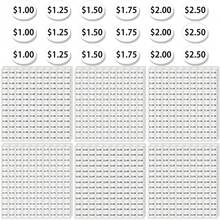 12張貼紙售販機價格標籤,共1440張小吃售販機標籤貼紙,汽水飲料售販機價格標籤貼紙$1.00 $1.25 $1.50 $1.75 $2.00 $2.50適用於商店(白色) - 白色 - 查看 3